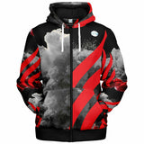Red Smoke UNISEX Zip Up Youth Coat (Husky Fit)