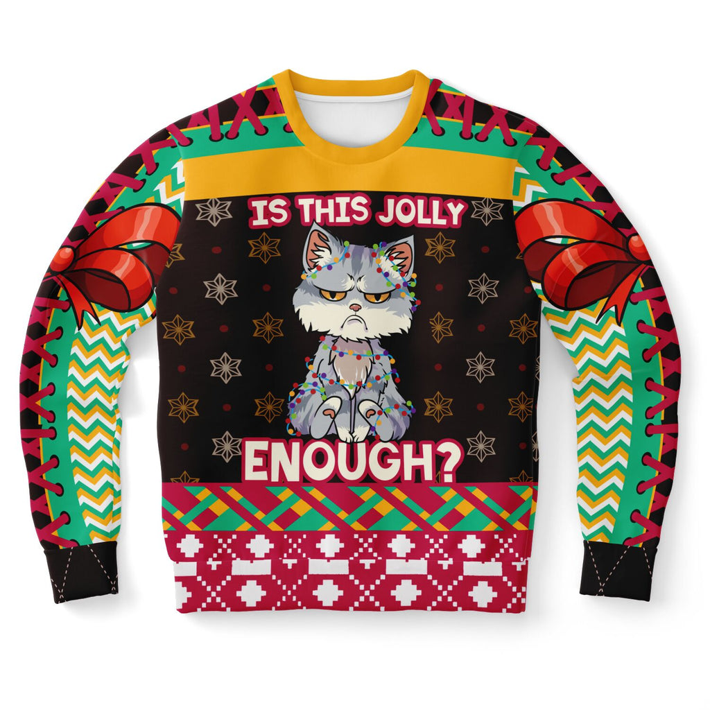“Is This Jolly Enough?” Grumpy Cat Christmas Sweater