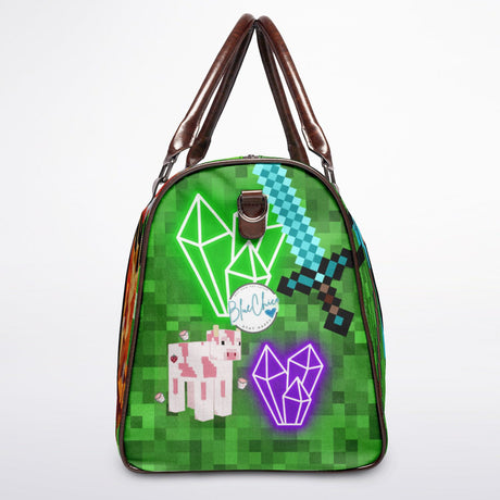 🧱 The Blocky Traveler Duffel Bag (Minecraft-Inspired)