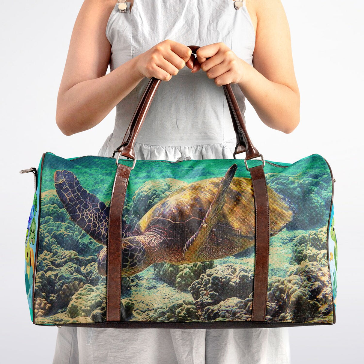 Sea Turtle Kids Duffel Bag – Ocean Travel Bag for Boys & Girls | Turtle Overnight & Gym Bag