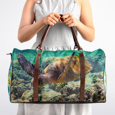 Sea Turtle Kids Duffel Bag – Ocean Travel Bag for Boys & Girls | Turtle Overnight & Gym Bag