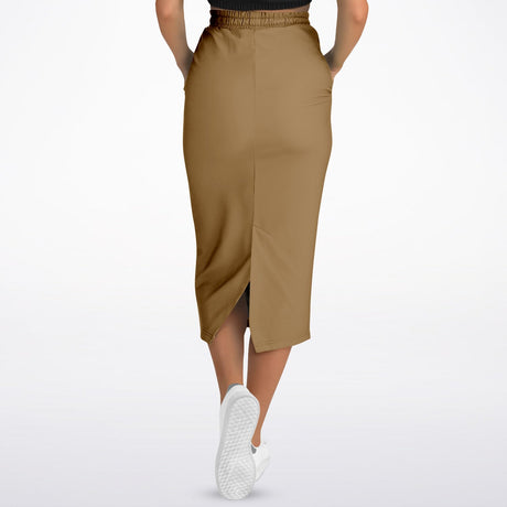 Beige Rage Modest Maxi Skirt – Neutral Tan Long Skirt with Pockets (Ultra-Soft & Machine Washable)