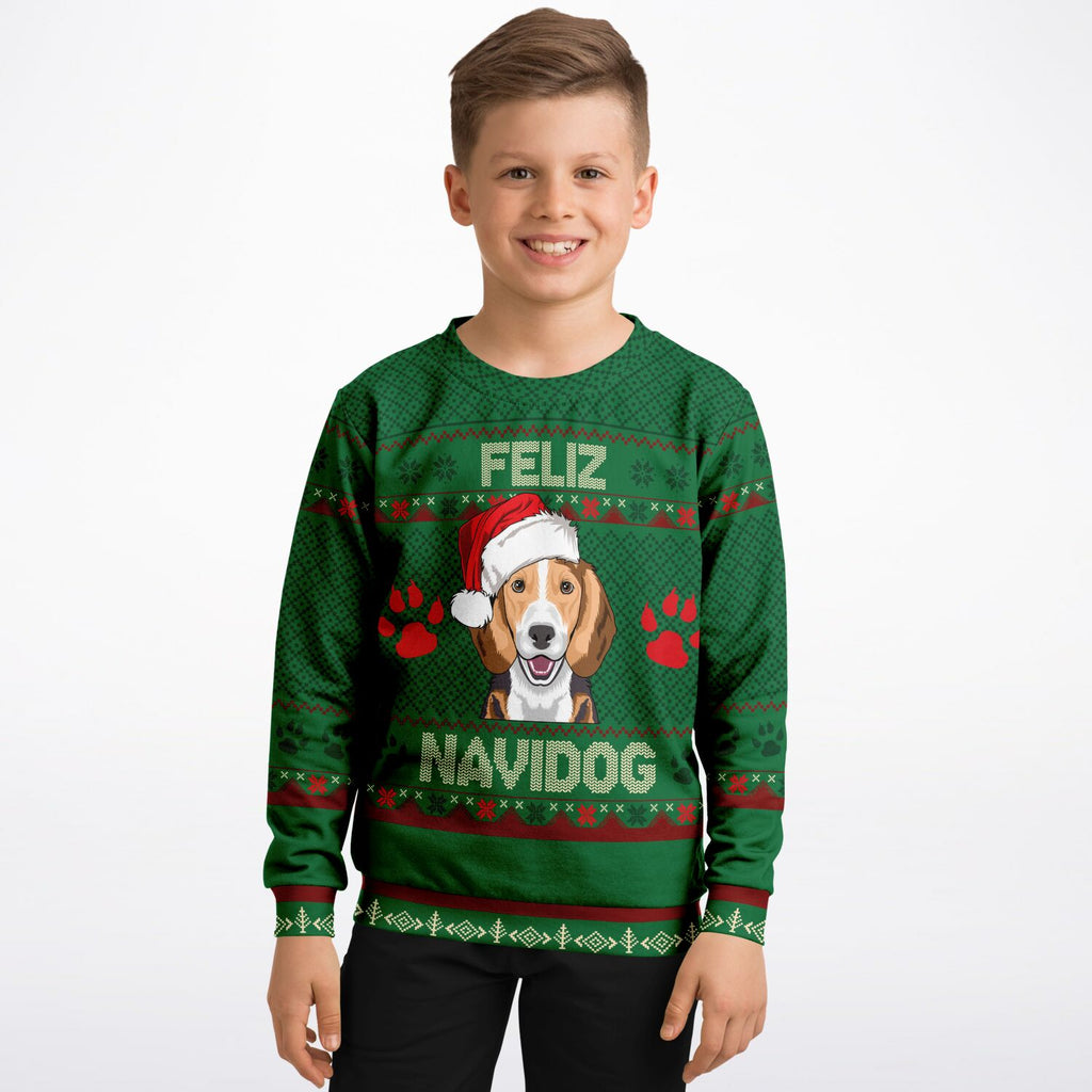 Feliz Navidog - Beagle KIDS Christmas Sweater