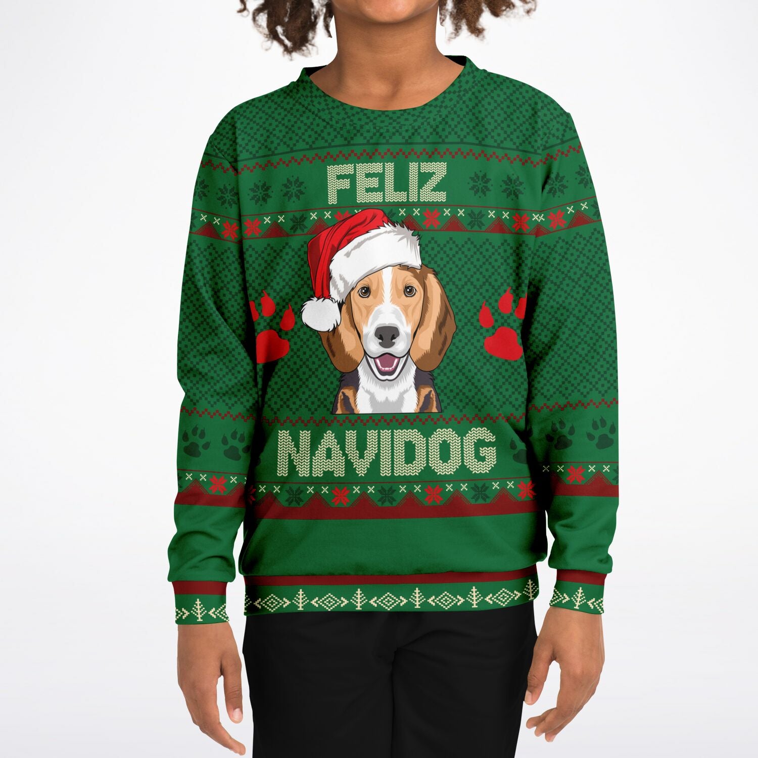Feliz Navidog - Beagle KIDS Christmas Sweater