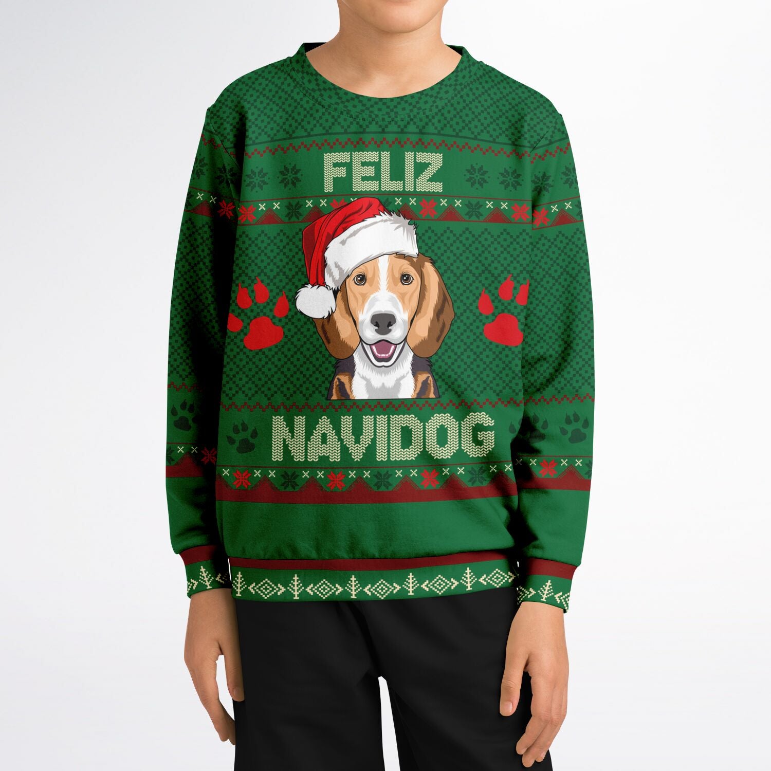 Feliz Navidog - Beagle KIDS Christmas Sweater