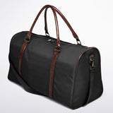 Basic Black Canvas Duffel Bag – Weekender & Gym Travel Bag | Durable Overnight Bag