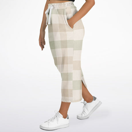 Springtime Plaid Modest Maxi Skirt – Ultra-Soft Long Skirt with Pockets (Machine Washable)