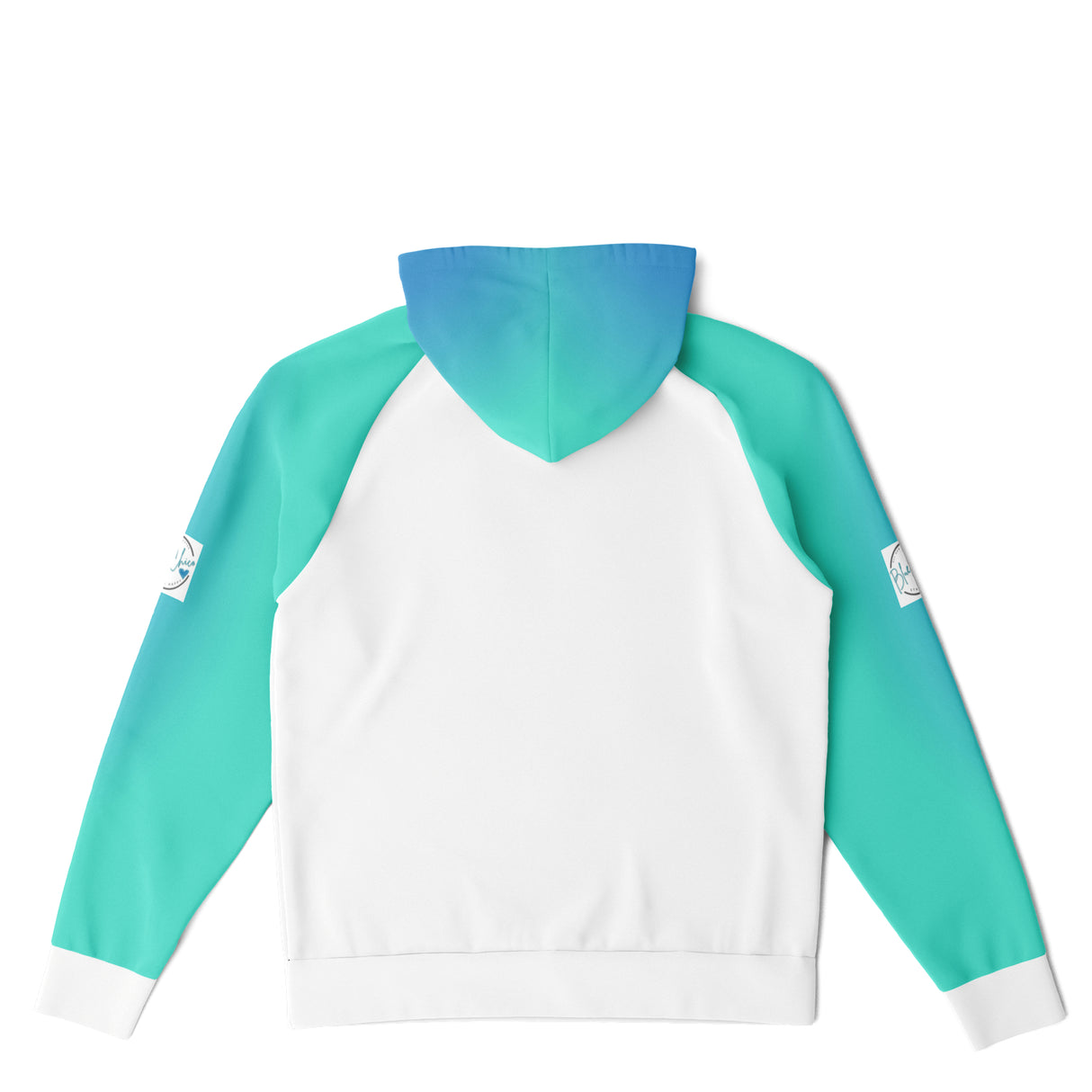 Teal Fade XTRA WARM Raglan Hoodie Solid