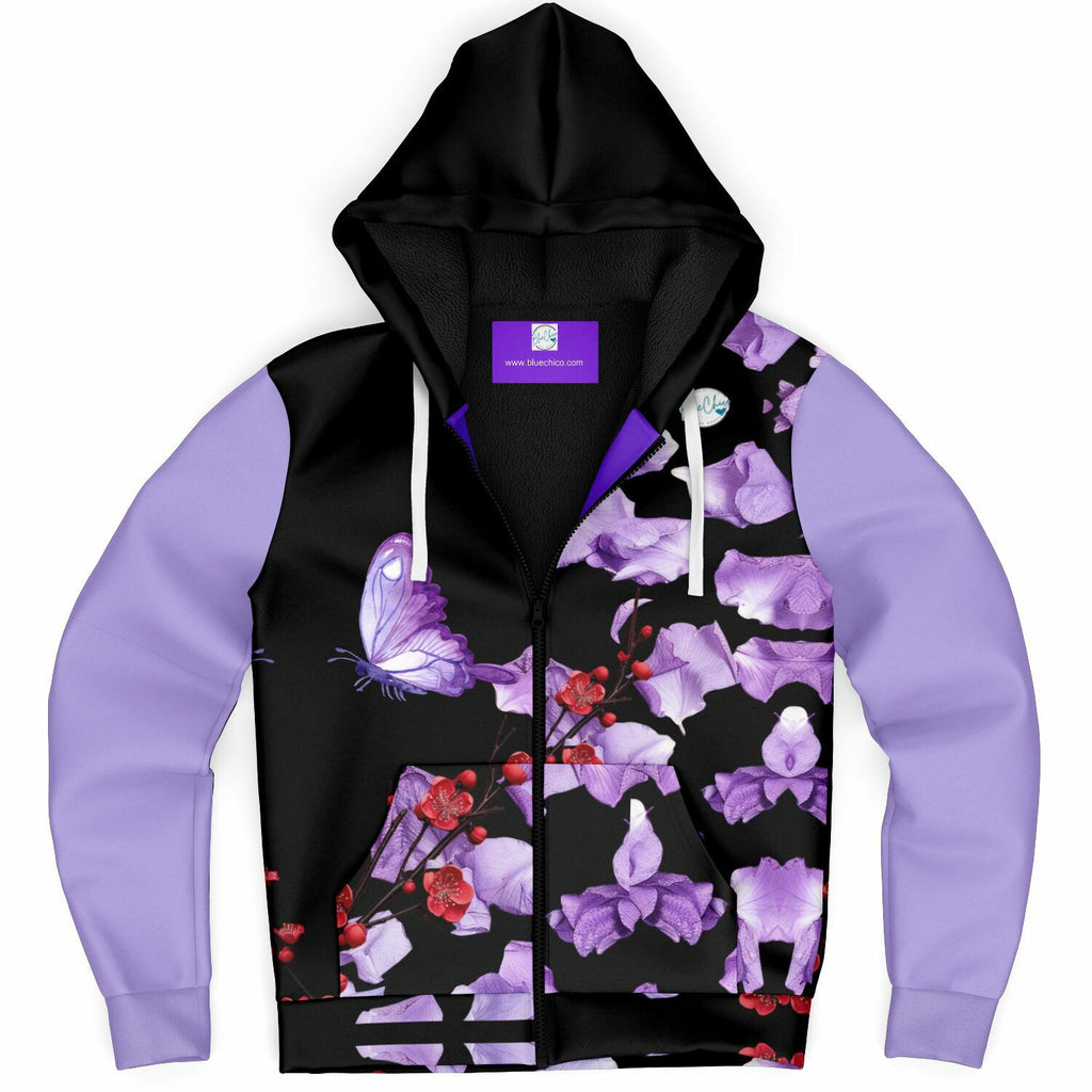 Purple Garden UNISEX Zip Up Youth Coat (Husky Fit)