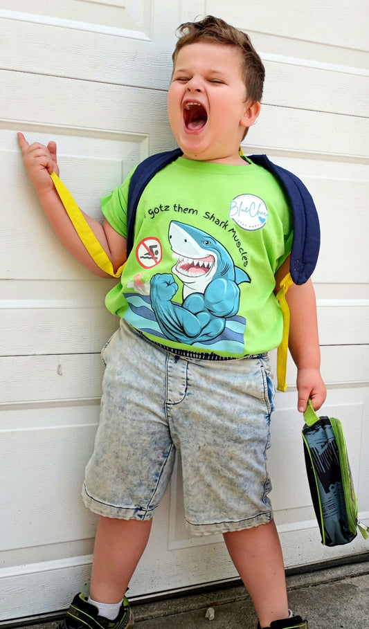 Shark Muscles Super Soft Kids Tee