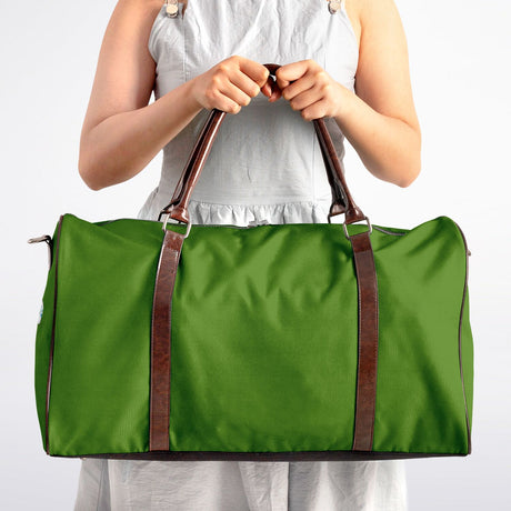 Forest Green Canvas Duffel Bag – Weekender & Gym Travel Bag | Durable Overnight Bag