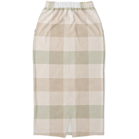 Springtime Plaid Modest Maxi Skirt – Ultra-Soft Long Skirt with Pockets (Machine Washable)