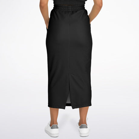 Classy Black Modest Maxi Skirt – Elegant Long Skirt with Pockets (Ultra-Soft & Machine Washable)