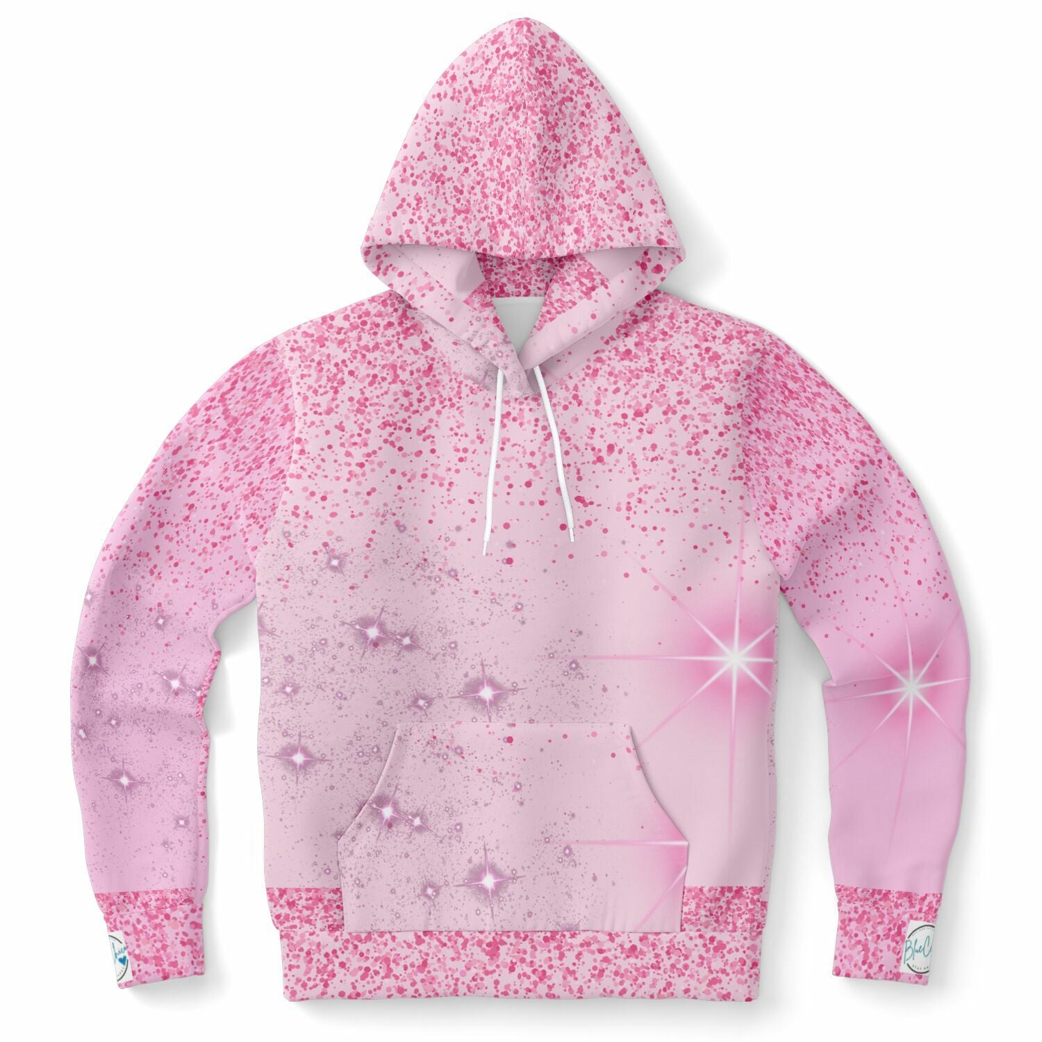 Pink Sparkle XTRA WARM Athletic Hoodie HUSKY SIZES