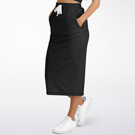 Classy Black Modest Maxi Skirt – Elegant Long Skirt with Pockets (Ultra-Soft & Machine Washable)