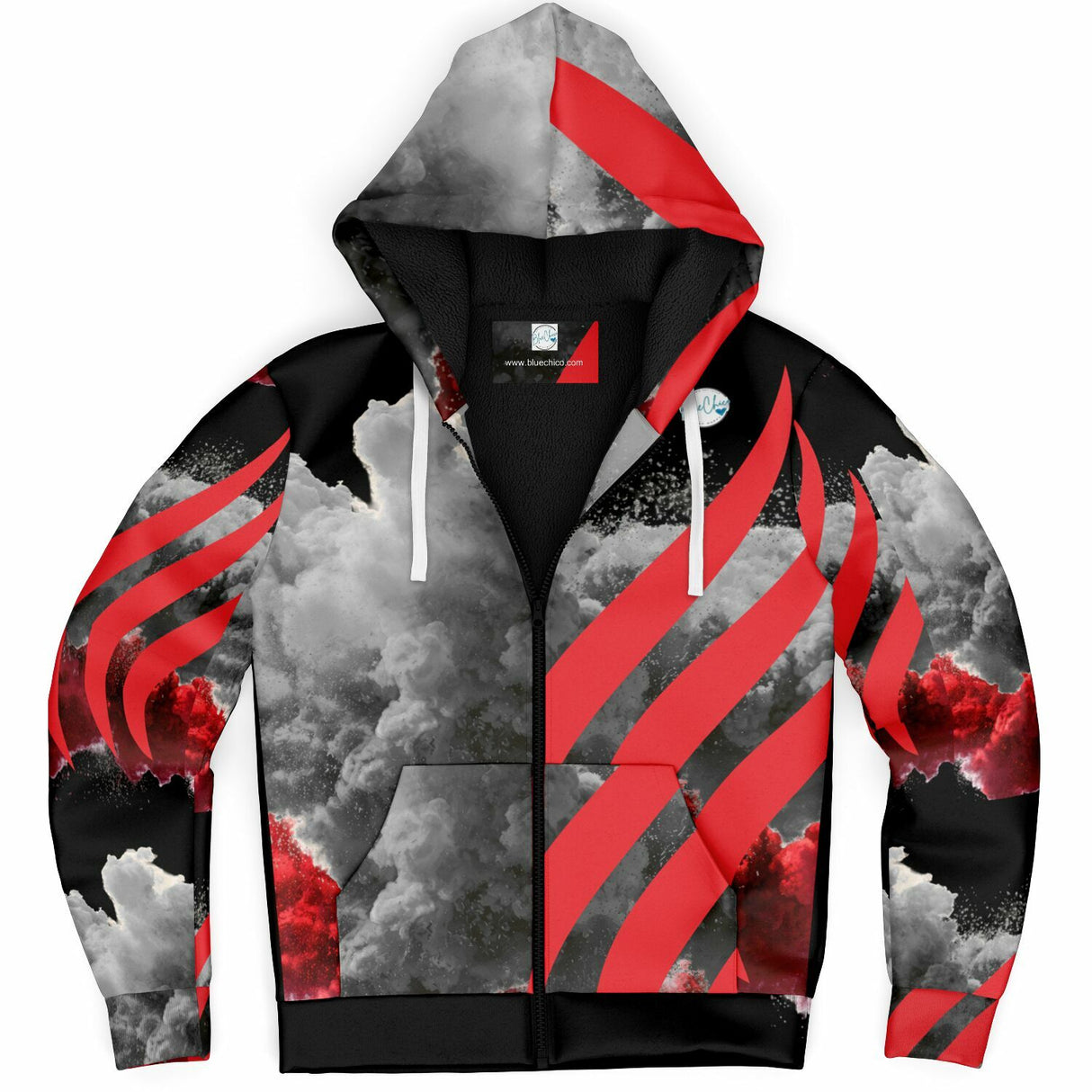 Red Smoke UNISEX Zip Up Youth Coat (Husky Fit)