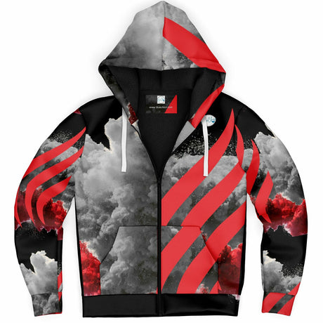 Red Smoke UNISEX Zip Up Youth Coat (Husky Fit)