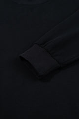 Gray Solid Color Oversized Mock Neck Sweatshirt