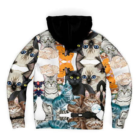 Cat Love UNISEX Zip Up Youth Coat (Husky Fit)