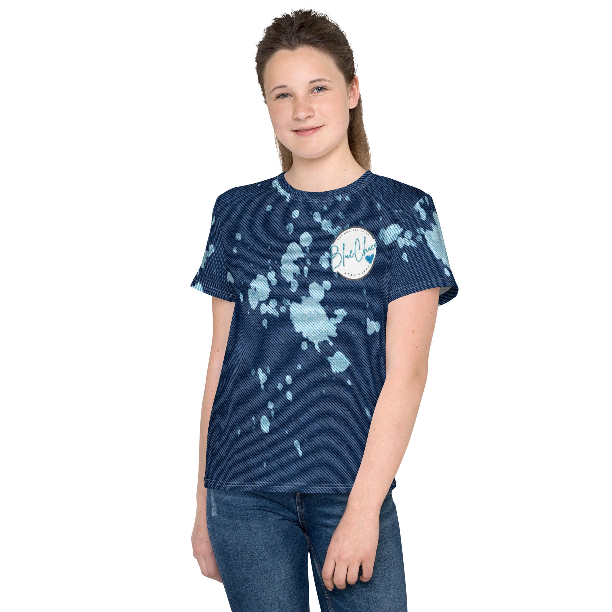 Faux Bleach Youth Tee 