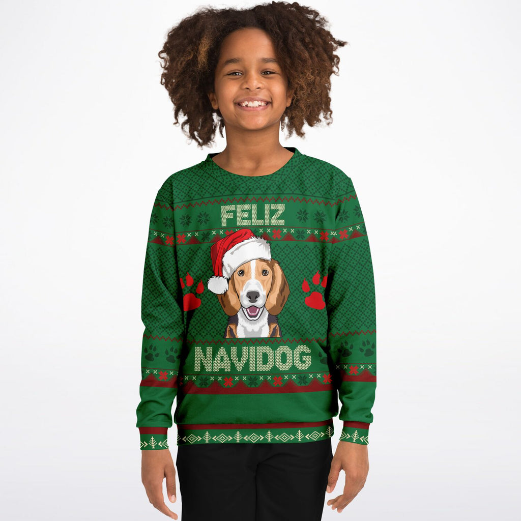 Feliz Navidog - Beagle KIDS Christmas Sweater