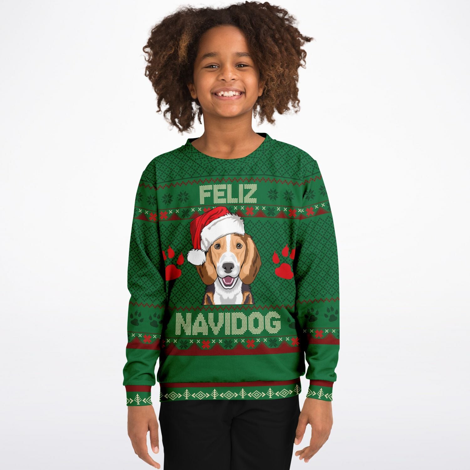 Feliz Navidog - Beagle KIDS Christmas Sweater