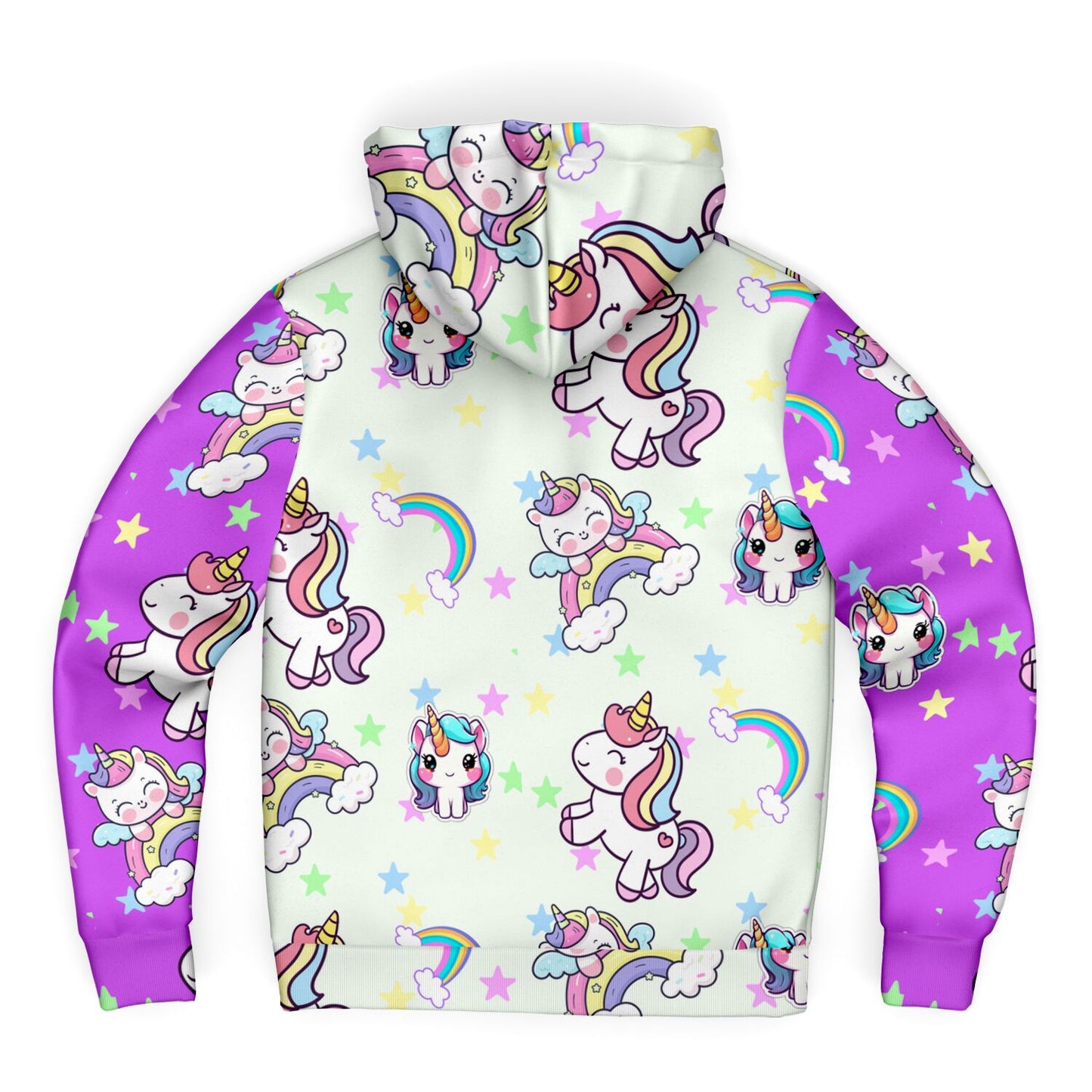 Unicorn Craze MIcroFleece Zip Up Youth Coat (Husky Fit)