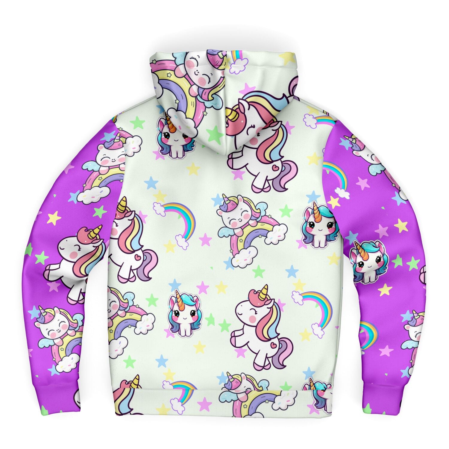 Unicorn Craze MIcroFleece Zip Up Youth Coat (Husky Fit) 
