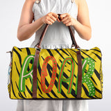 Kids Animal Print Duffel Bag – Tiger & Cheetah Travel Bag | Boys & Girls Overnight & Gym Bag