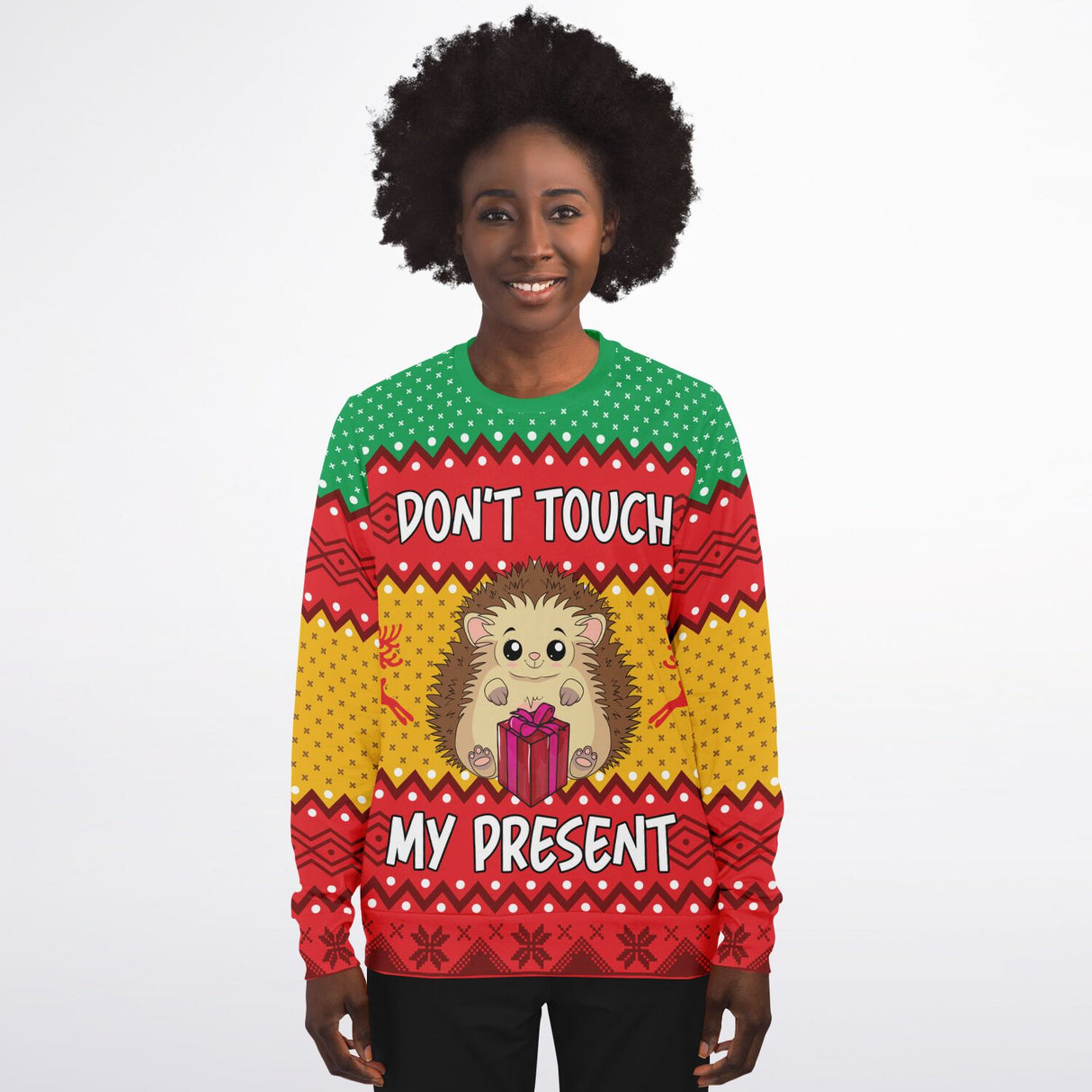Don't touch my Present Christmas Sweater