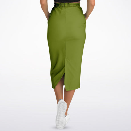 Evergreen Grace Modest Maxi Skirt – Hunter Green Long Skirt with Pockets (Ultra-Soft & Machine Washable)