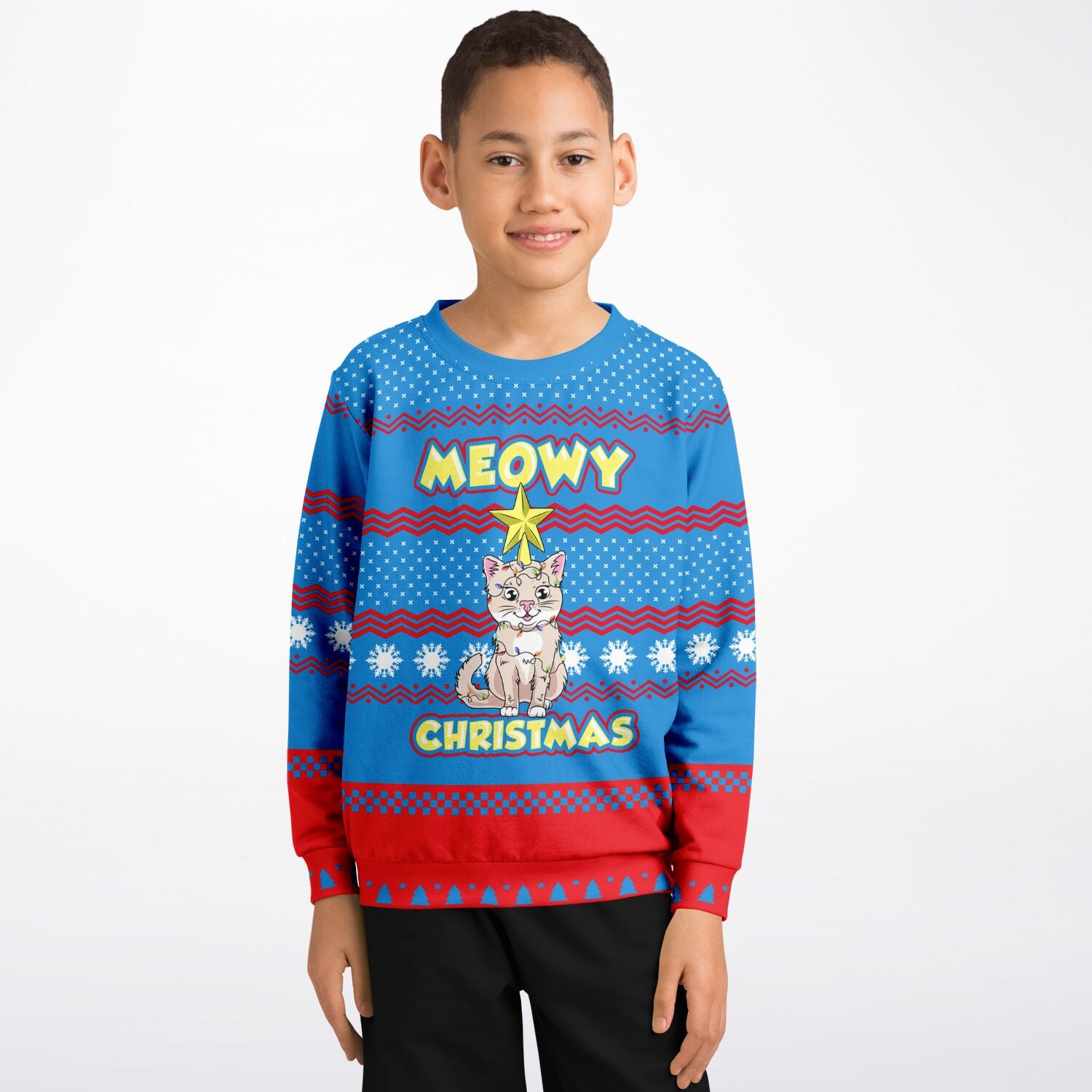 Meowy Christmas KIDS Sweater