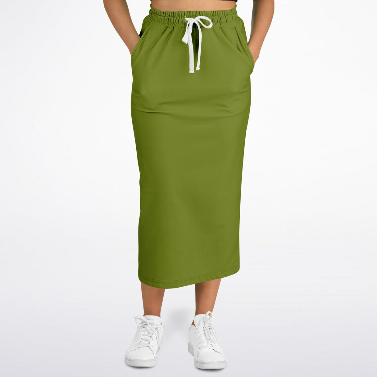 Evergreen Grace Modest Maxi Skirt – Hunter Green Long Skirt with Pockets (Ultra-Soft & Machine Washable)