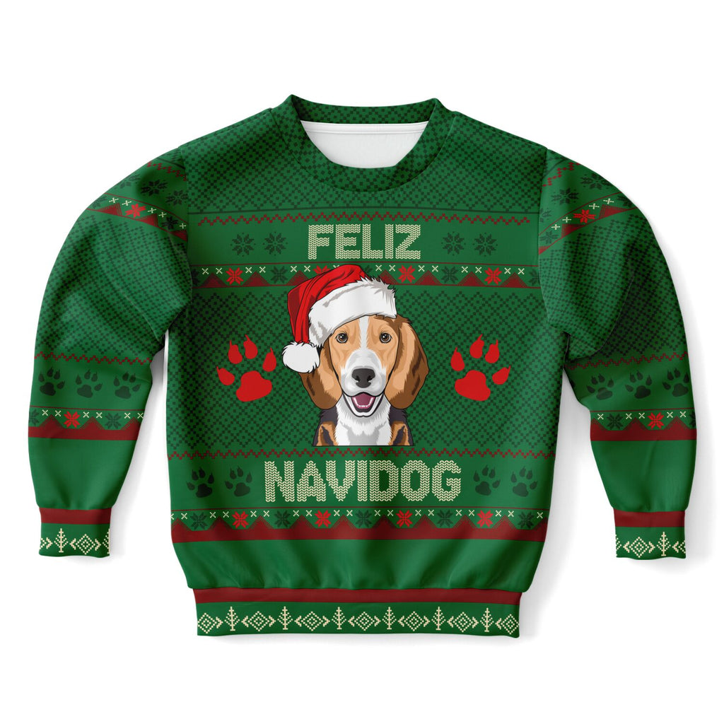 Feliz Navidog - Beagle KIDS Christmas Sweater