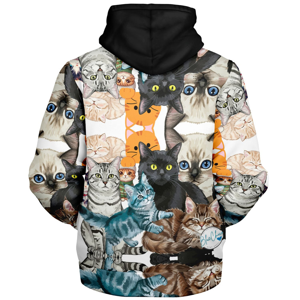 Cat Love UNISEX Zip Up Youth Coat (Husky Fit)