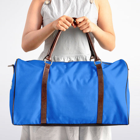 Basic Blues Canvas Duffel Bag – Weekender & Gym Travel Bag | Durable Overnight Bag