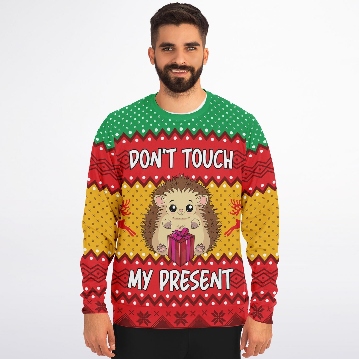 Don't touch my Present Christmas Sweater
