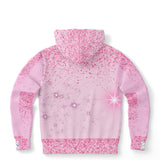 Pink Sparkle XTRA WARM Athletic Hoodie HUSKY SIZES