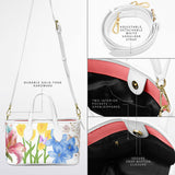 Lily of the Valley Christian Floral Leather Tote Bag