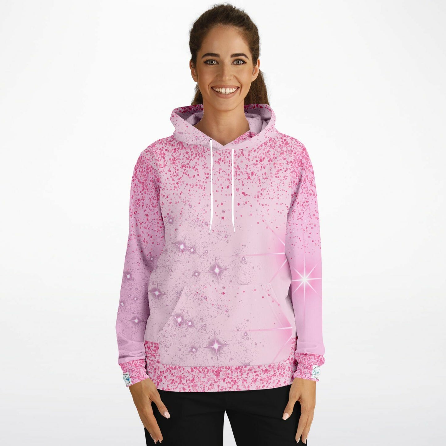 Pink Sparkle XTRA WARM Athletic Hoodie HUSKY SIZES