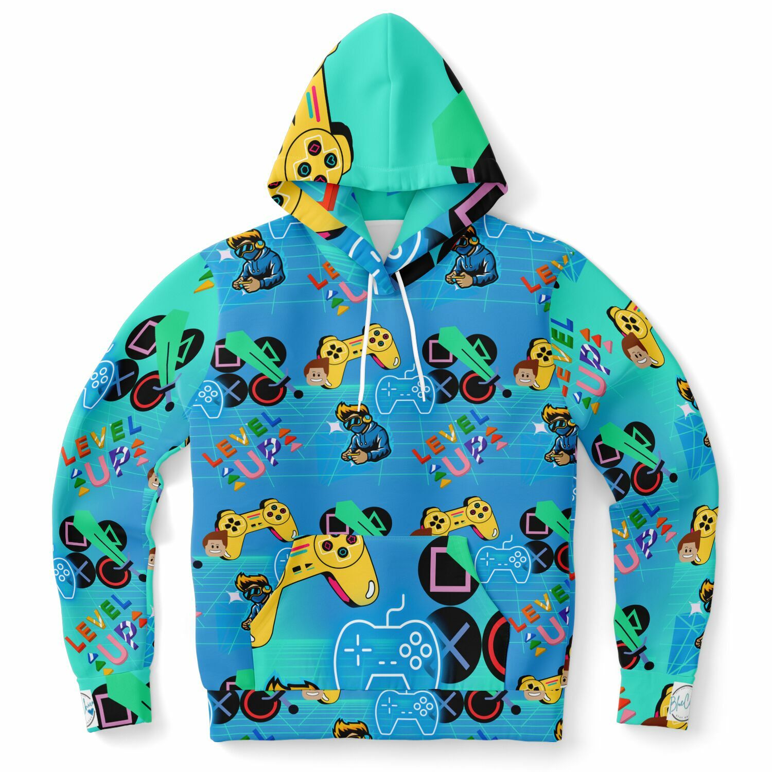 Gamer Kid BLUE XTRA WARM Athletic Hoodie HUSKY SIZES