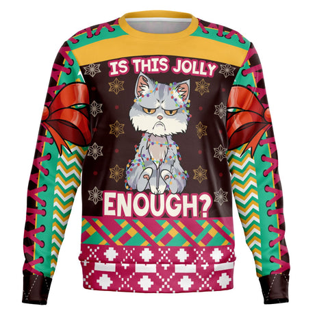 “Is This Jolly Enough?” Grumpy Cat Christmas Sweater