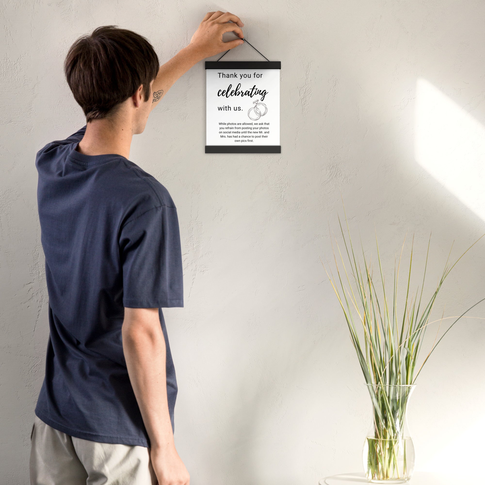 Privacy Respect Wedding Hangers 