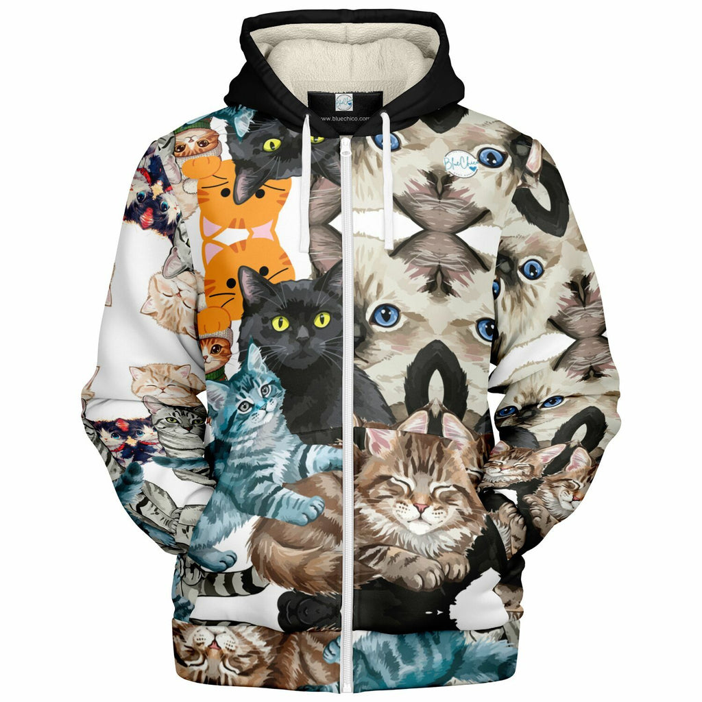 Cat Love UNISEX Zip Up Youth Coat (Husky Fit)