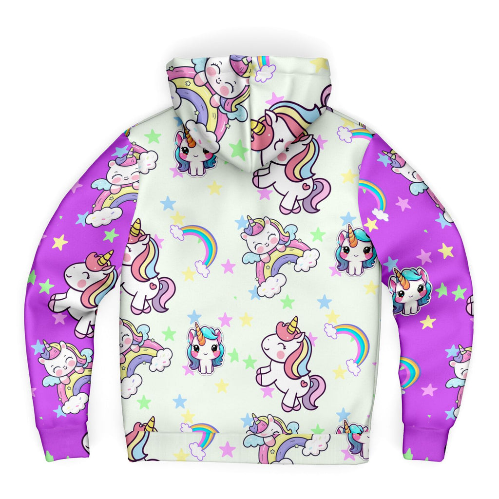 Unicorn Craze MIcroFleece Zip Up Youth Coat (Husky Fit) 