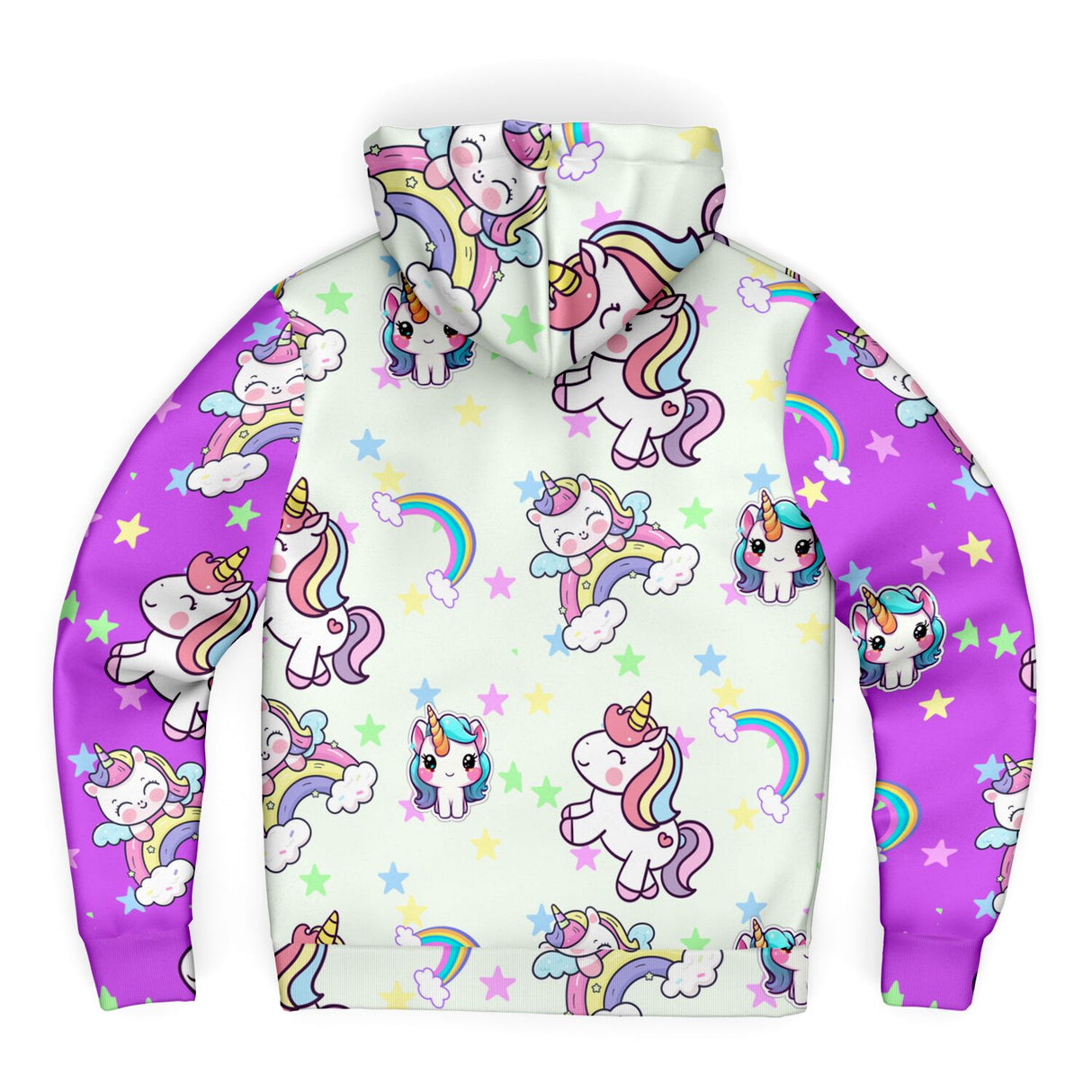 Unicorn Craze MIcroFleece Zip Up Youth Coat (Husky Fit) 