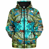 Sea Turtle Coat UNISEX Zip Up Youth Coat (Husky Fit)