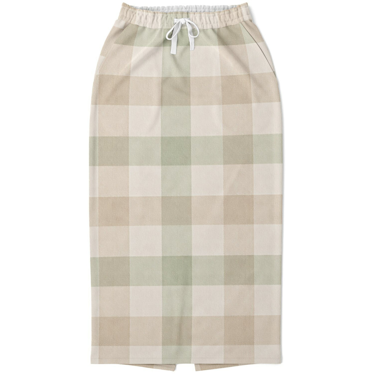 Springtime Plaid Modest Maxi Skirt – Ultra-Soft Long Skirt with Pockets (Machine Washable)