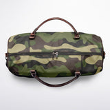 Green Camo Canvas Duffel Bag – Weekender & Gym Travel Bag | Durable Overnight Bag