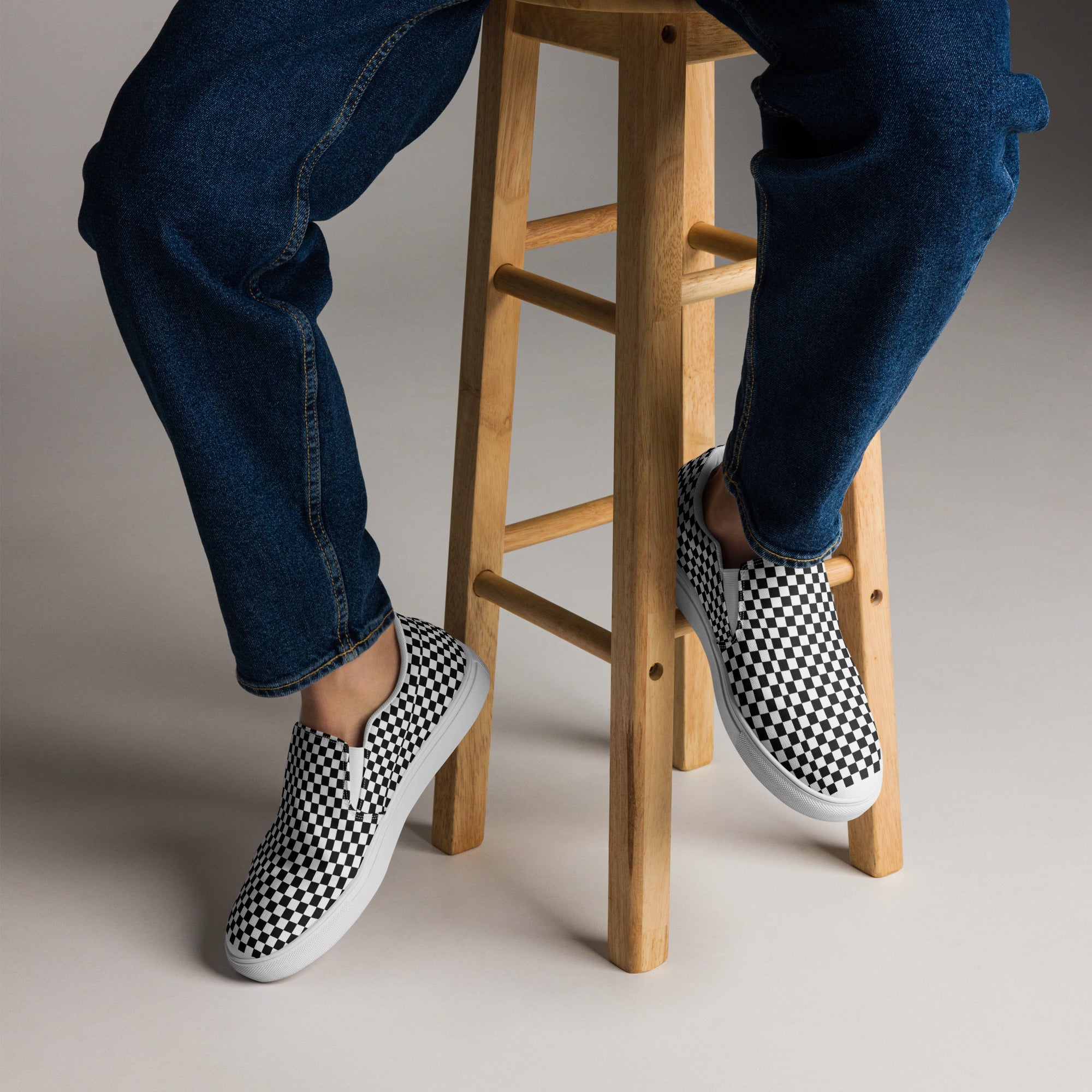 Royal Check Slip Ons 